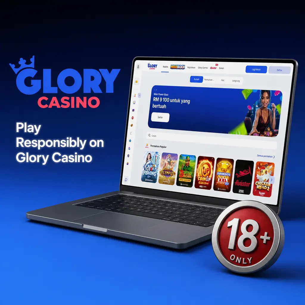 Glory Casino responsible gambling tools: deposit limits, loss limits, session reminders, self-exclusion, and age verification.